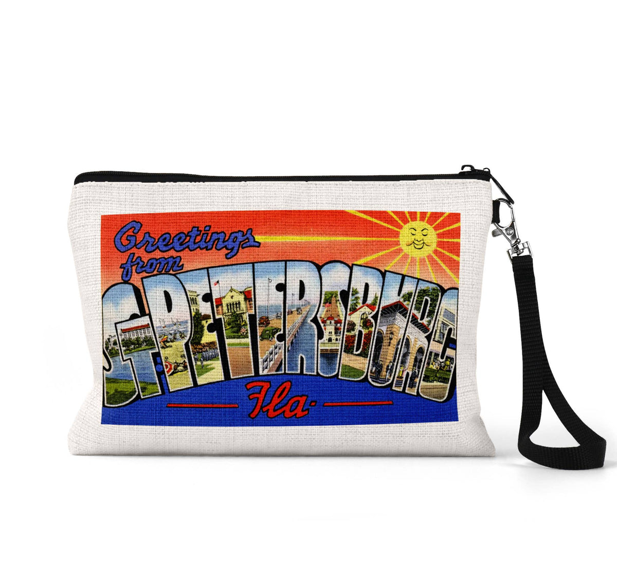 St Petersburg Florida wristlet travel pouch