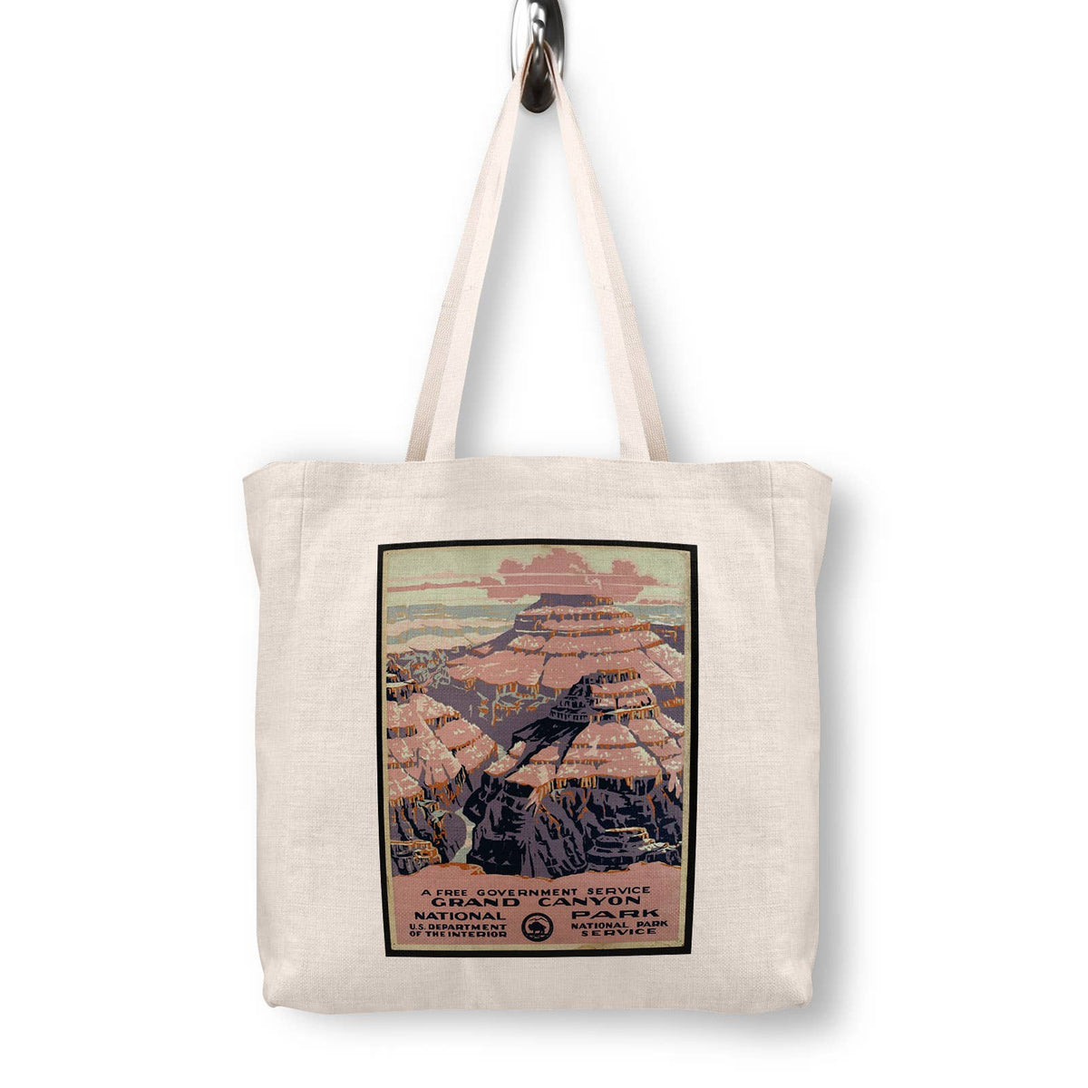 Grand Canyon National Park Vintage Travel Poster Canvas Tote Bag