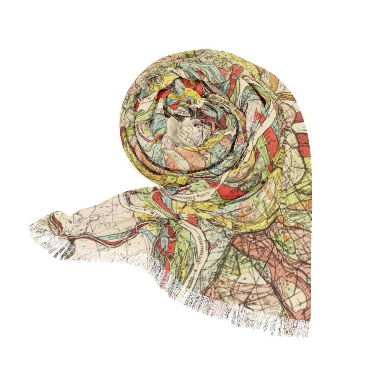 Mississippi River Map Travel Scarf