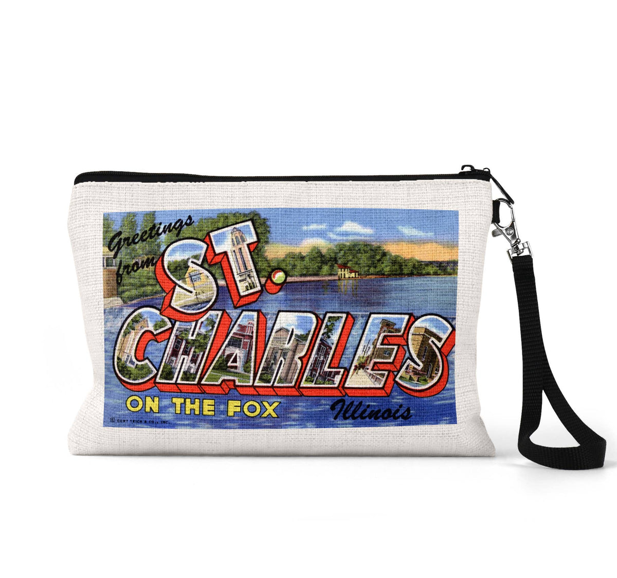 St Charles Illinois wristlet travel pouch