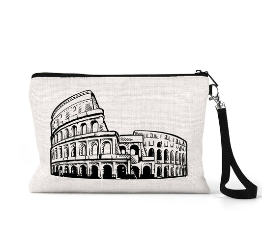 Rome Colosseum wristlet travel pouch