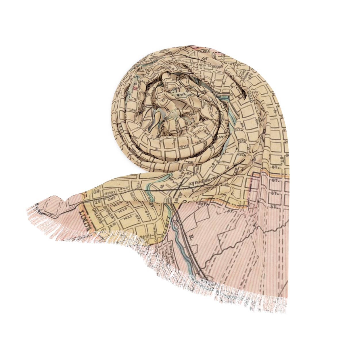 Richmond Virginia Map Travel Scarf