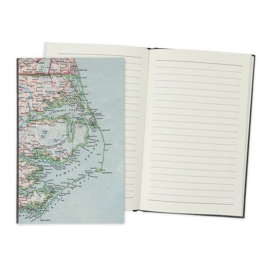 Outer Banks North Carolina Vintage Map Travel Journal