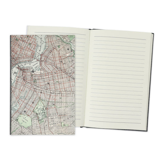 Brooklyn New York Vintage Map Travel Journal