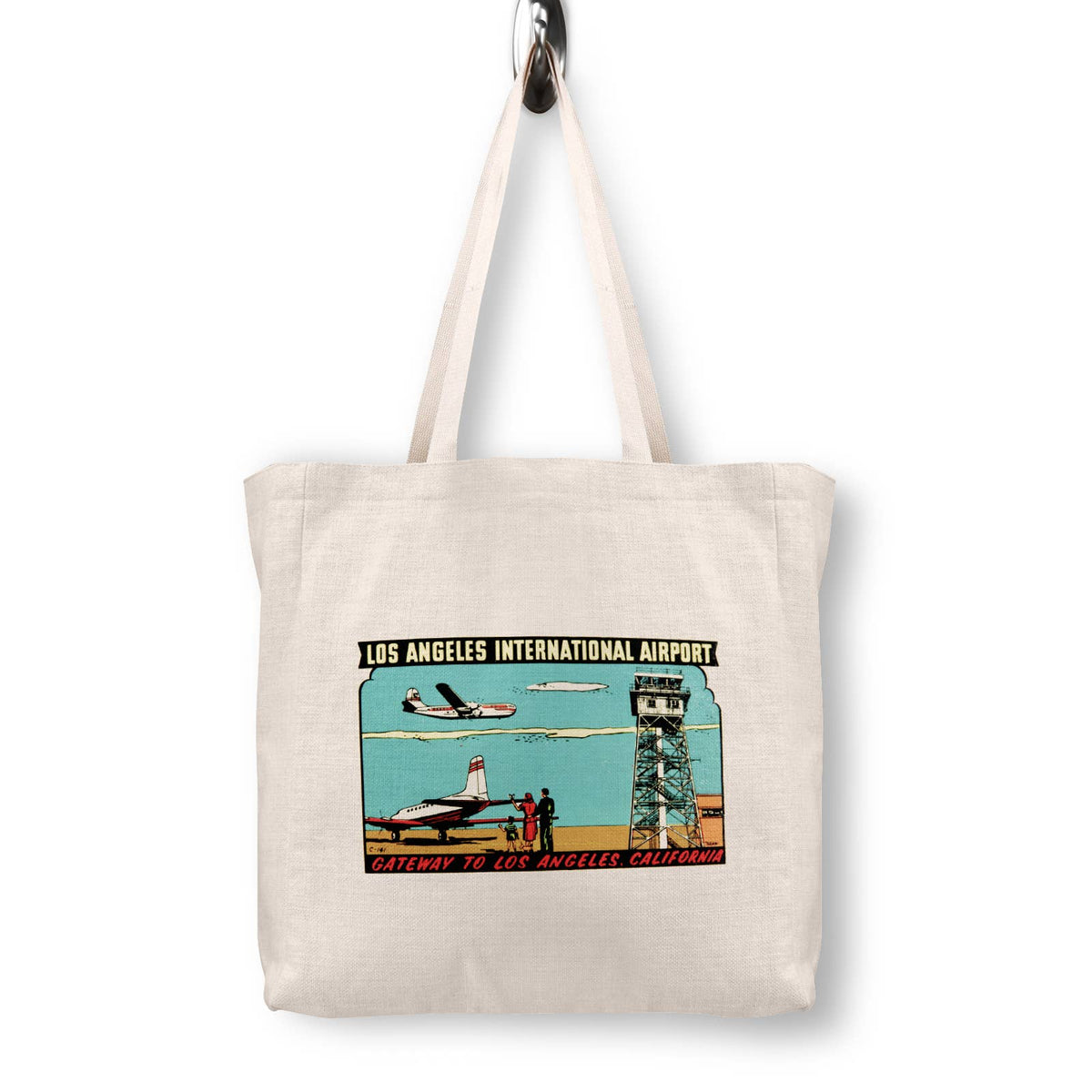 LAX Los Angeles Canvas Tote Bag