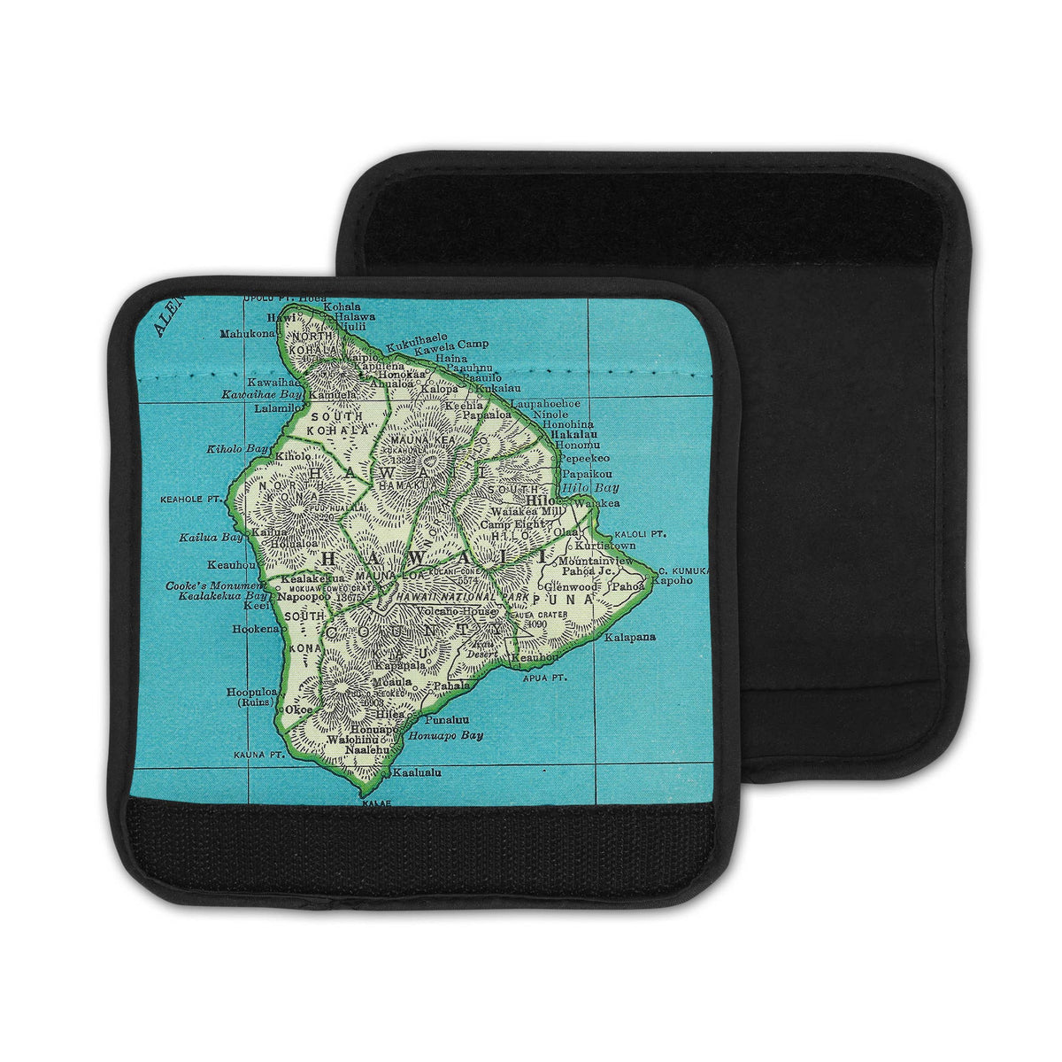 Hawaii Big Island Map Suitcase Spotter Luggage Handle Wrap