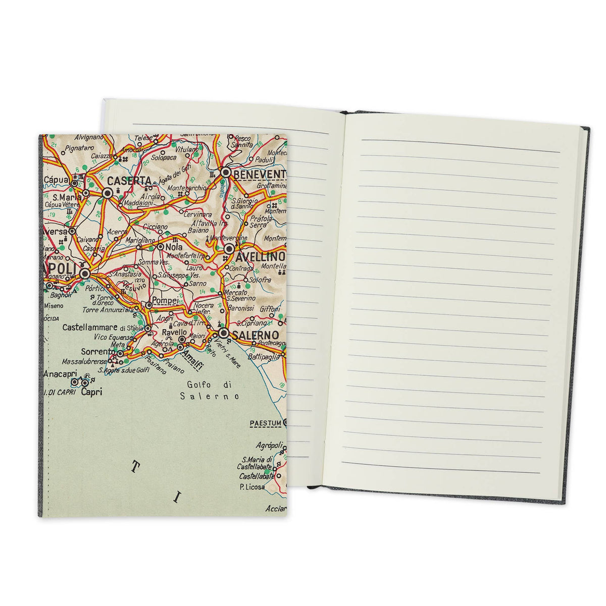 Amalfi Coast Italy Vintage Map Travel Journal