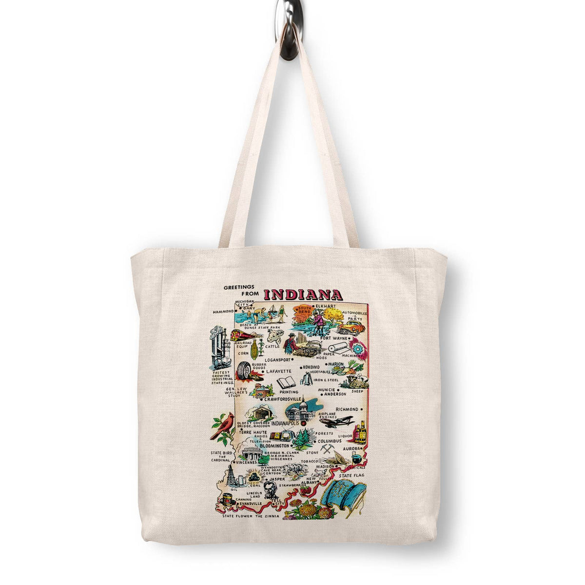 Indiana Canvas Tote Bag