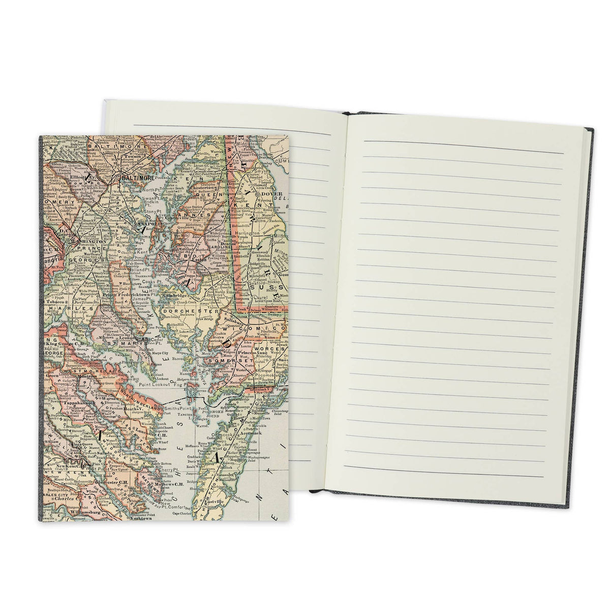 Chesapeake Bay Maryland Vintage Map Travel Journal