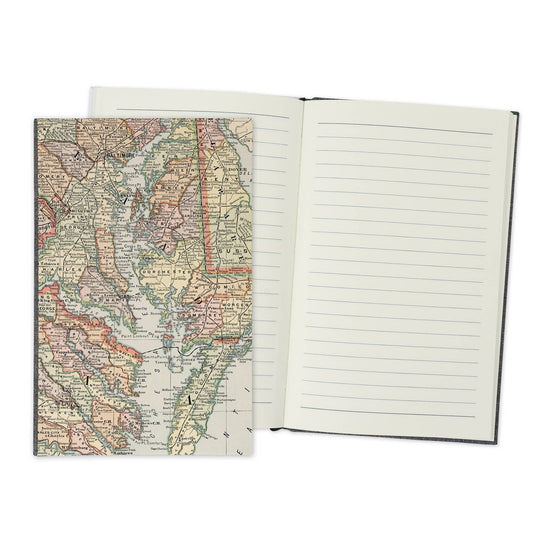 Chesapeake Bay Maryland Vintage Map Travel Journal