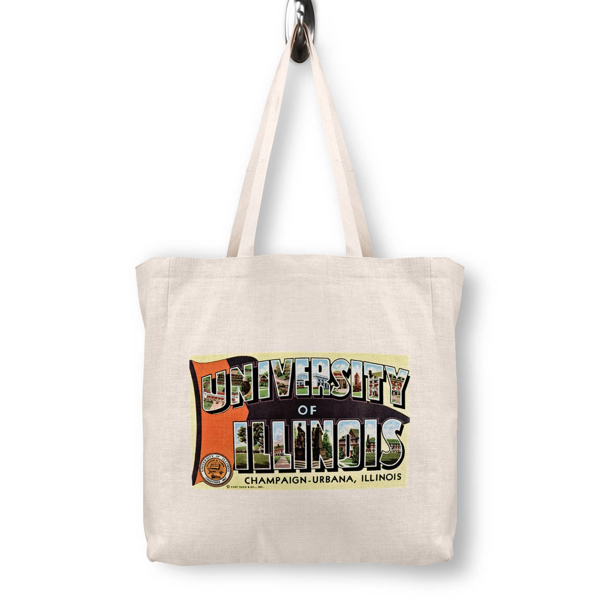 University of Illinois Champaign Urbana Canvas Tote Bag
