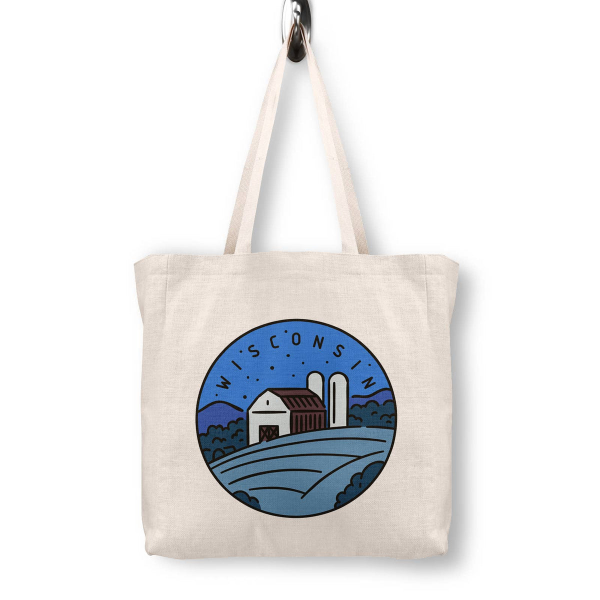 Wisconsin Canvas Tote Bag