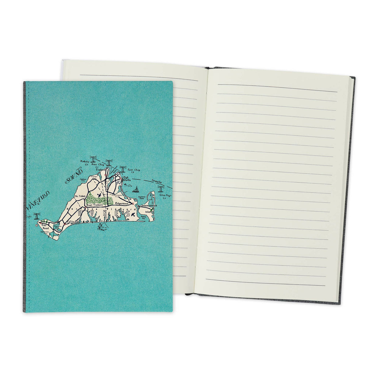 Martha's Vineyard Massachusetts Vintage Map Travel Journal