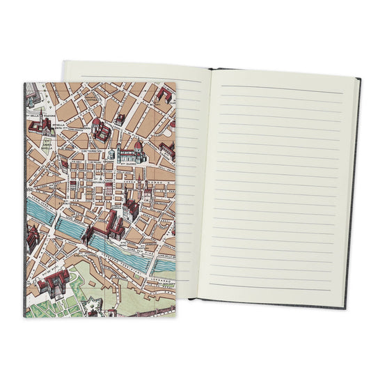 Florence Italy Vintage Map Travel Journal