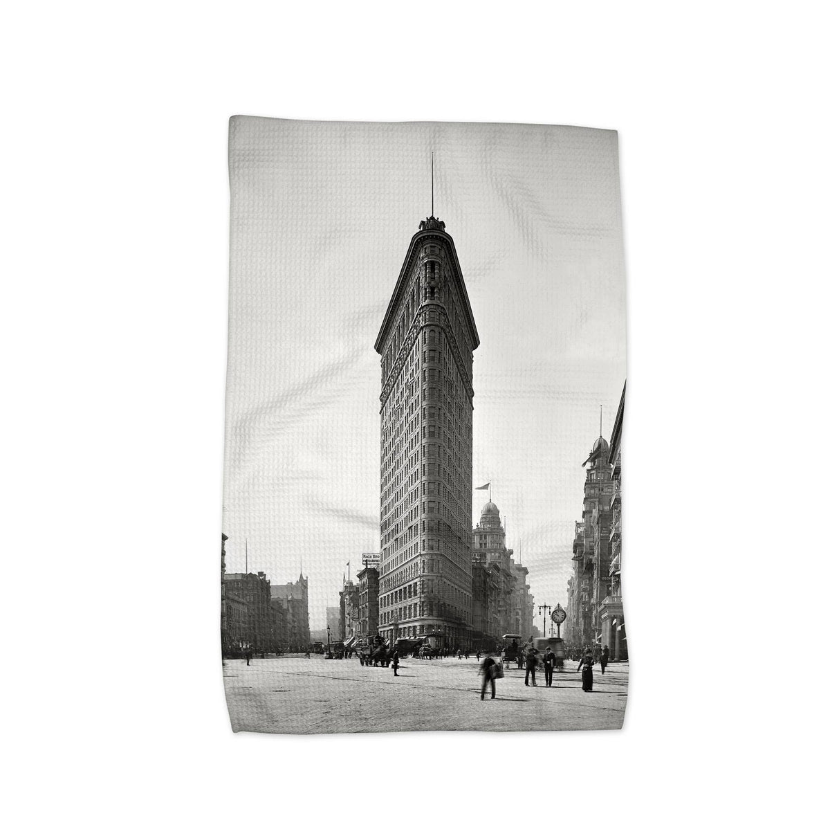 Flatiron Building New York map tea towel