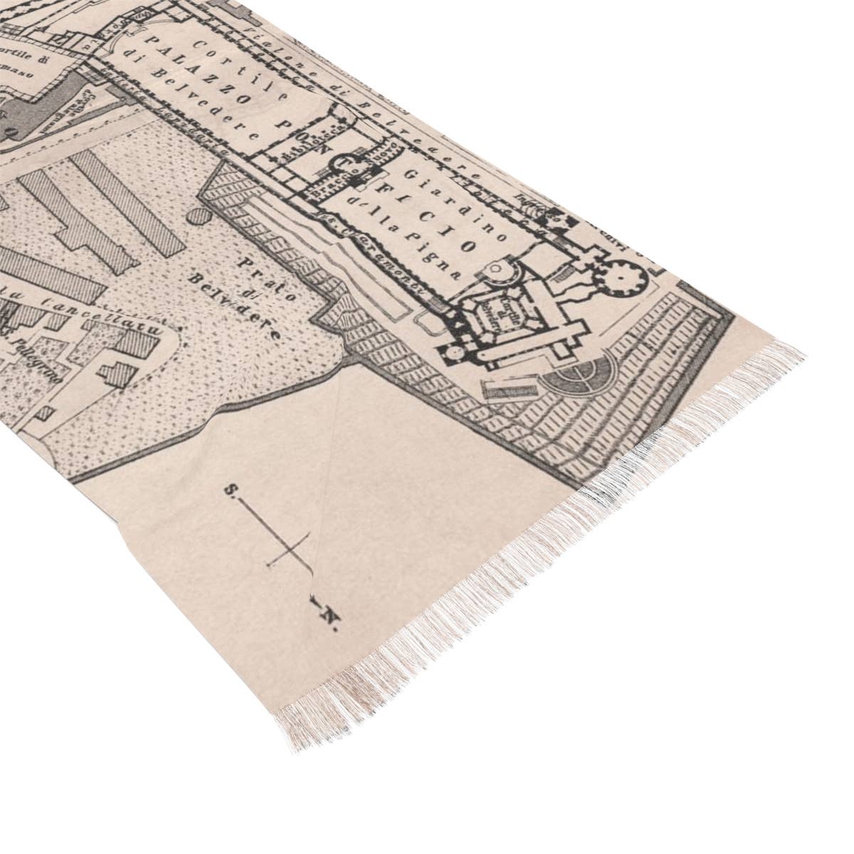 Vatican City Rome Italy Map Travel Scarf view 4