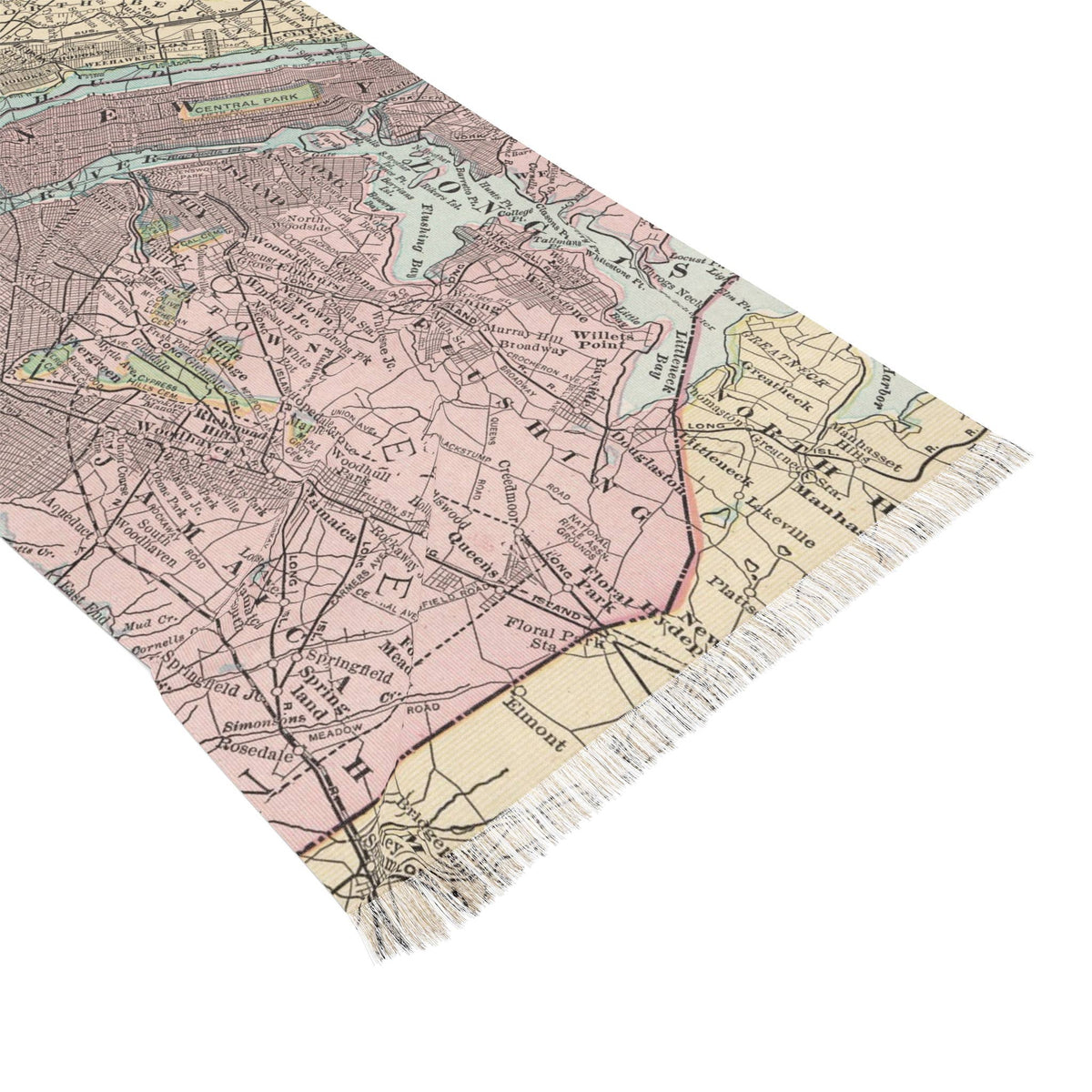 Metropolitan New York City Map Travel Scarf view 4