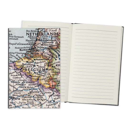 Belgium Vintage Map Travel Journal