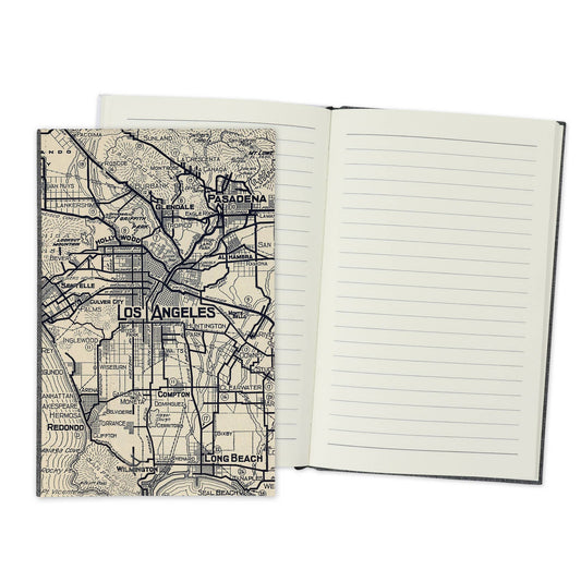 Los Angeles California Vintage Map Travel Journal