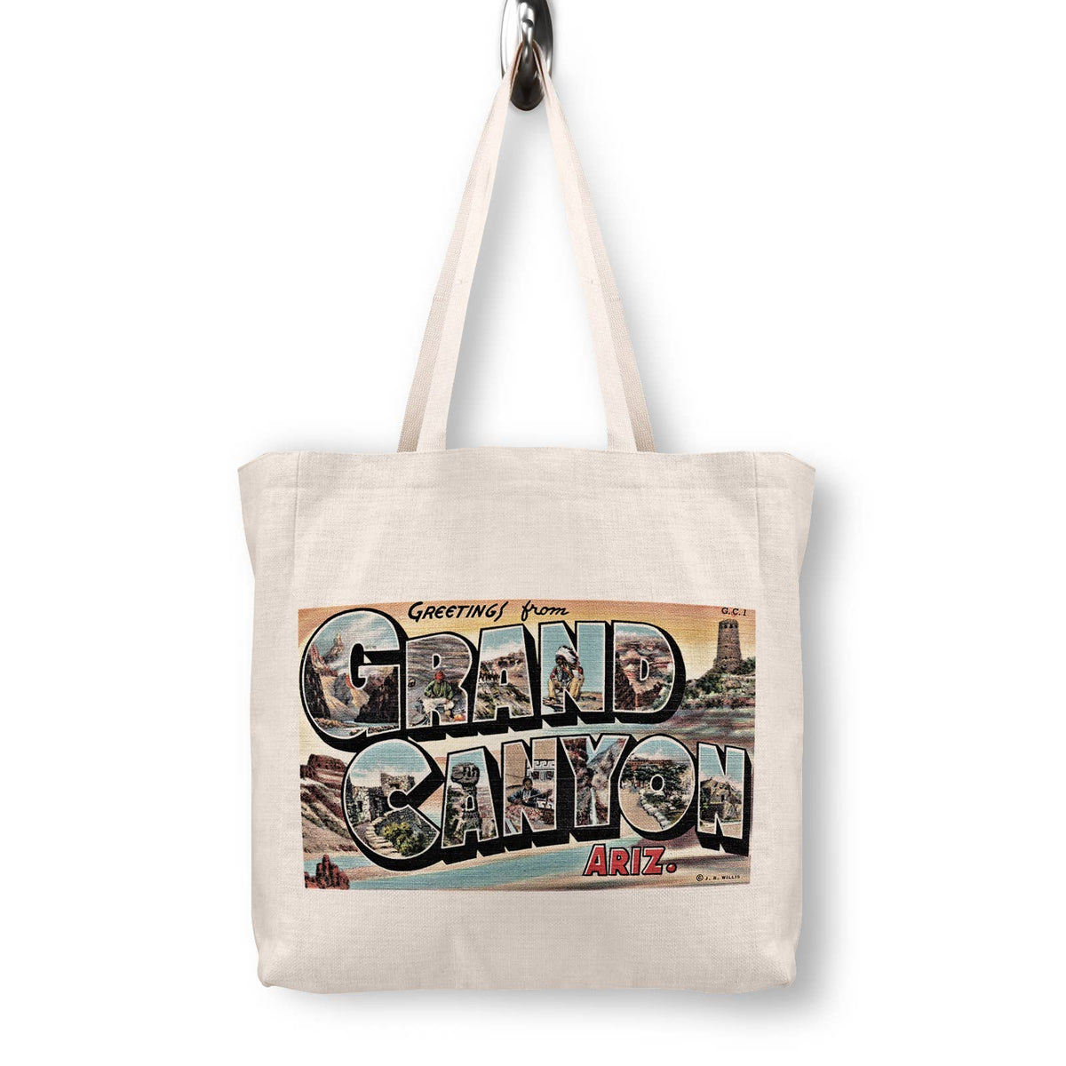 Grand Canyon Vintage Postcard Canvas Tote Bag