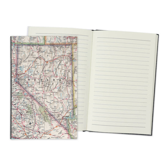 Nevada Vintage Map Travel Journal