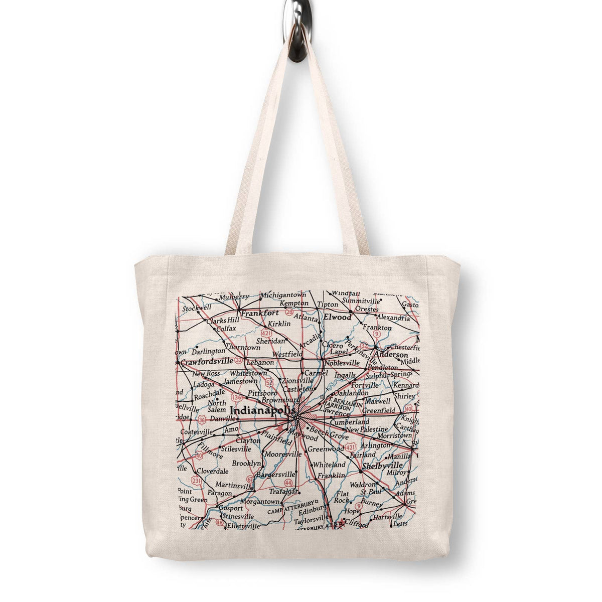 Indianapolis Indiana Canvas Tote Bag