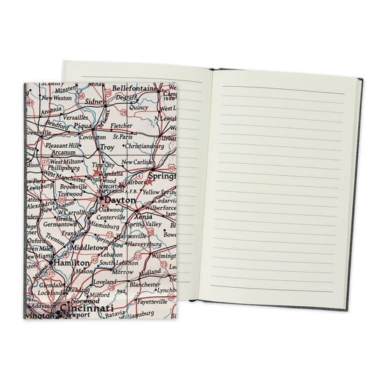 Dayton Ohio Vintage Map Travel Journal