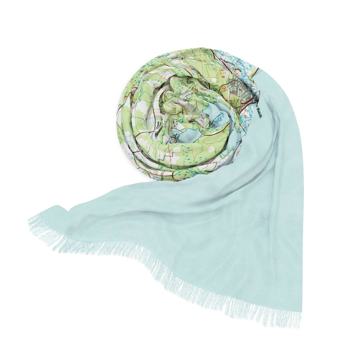 St Augustine Florida Map Travel Scarf