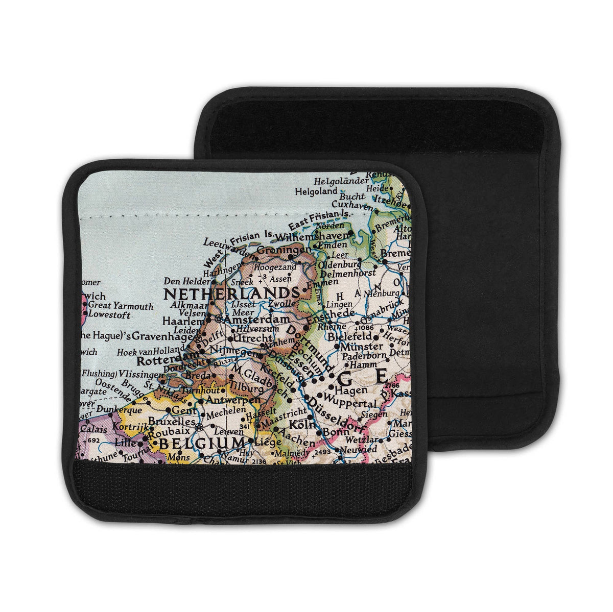Netherlands Map Luggage Tag and Handle Wrap view 3