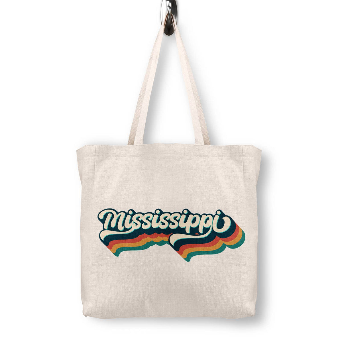 Retro Mississippi Canvas Tote Bag