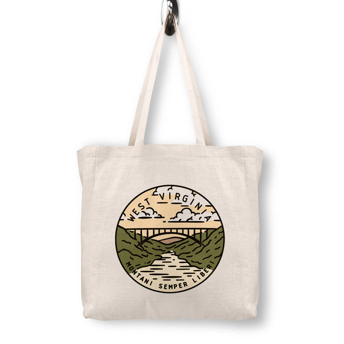 West Virginia Canvas Tote Bag