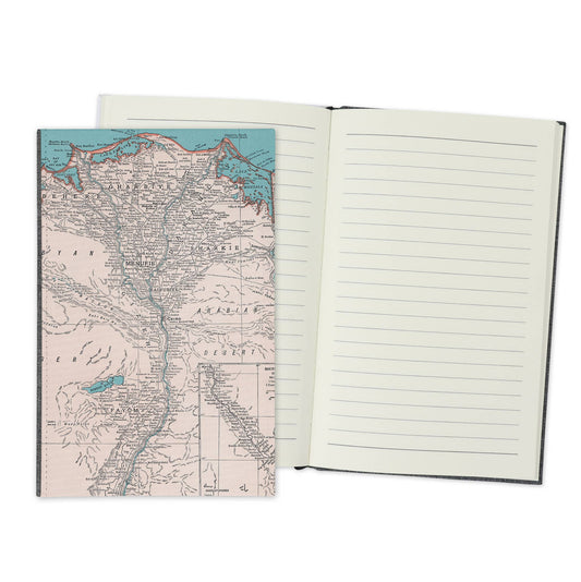 Nile River Egypt Vintage Map Travel Journal