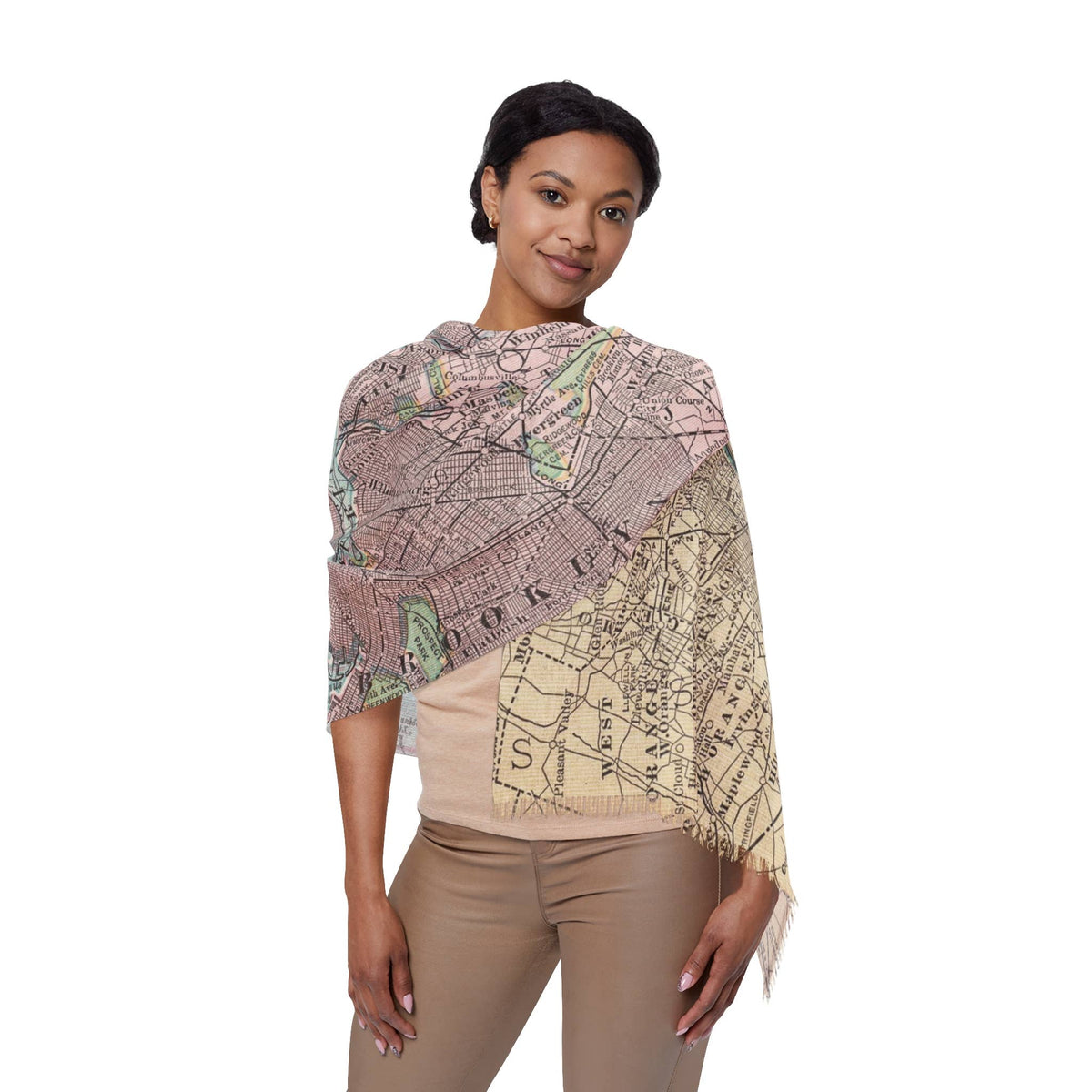 Metropolitan New York City Map Travel Scarf