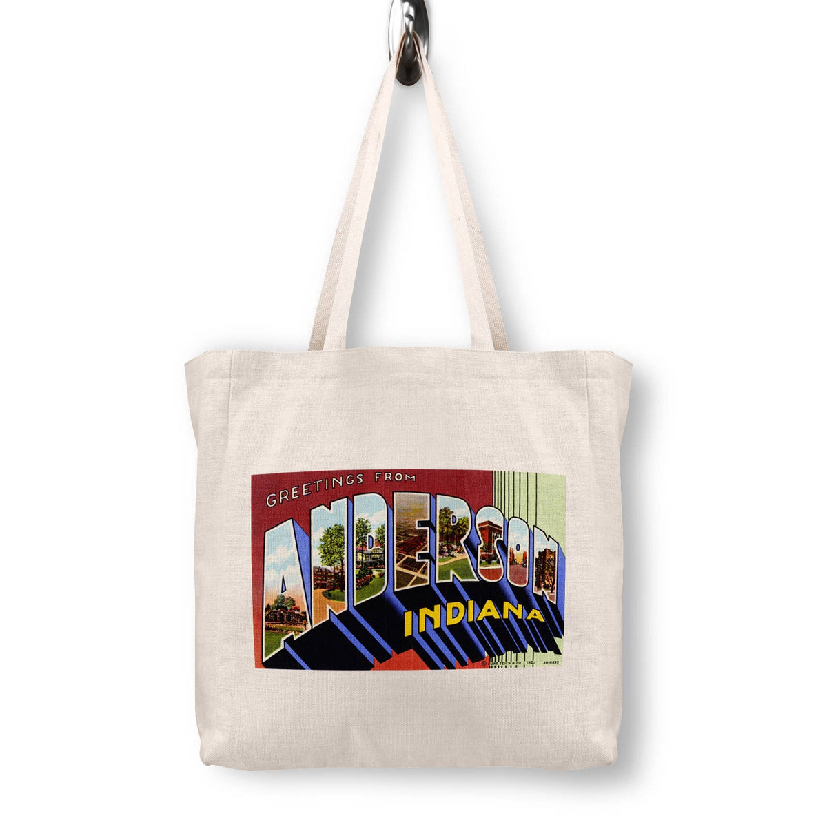 Anderson Indiana Vintage Postcard Canvas Tote Bag