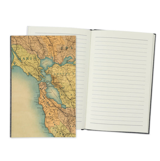 San Francisco California Vintage Map Travel Journal