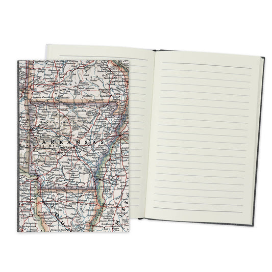 Arkansas Vintage Map Travel Journal