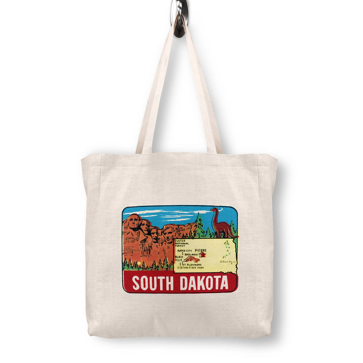 South Dakota Canvas Tote Bag