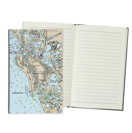 Marco Island Florida Vintage Map Travel Journal