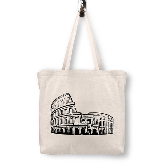 Rome Colosseum Canvas Tote Bag