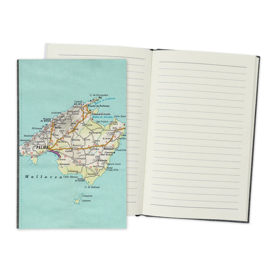 Mallorca Spain Vintage Map Travel Journal