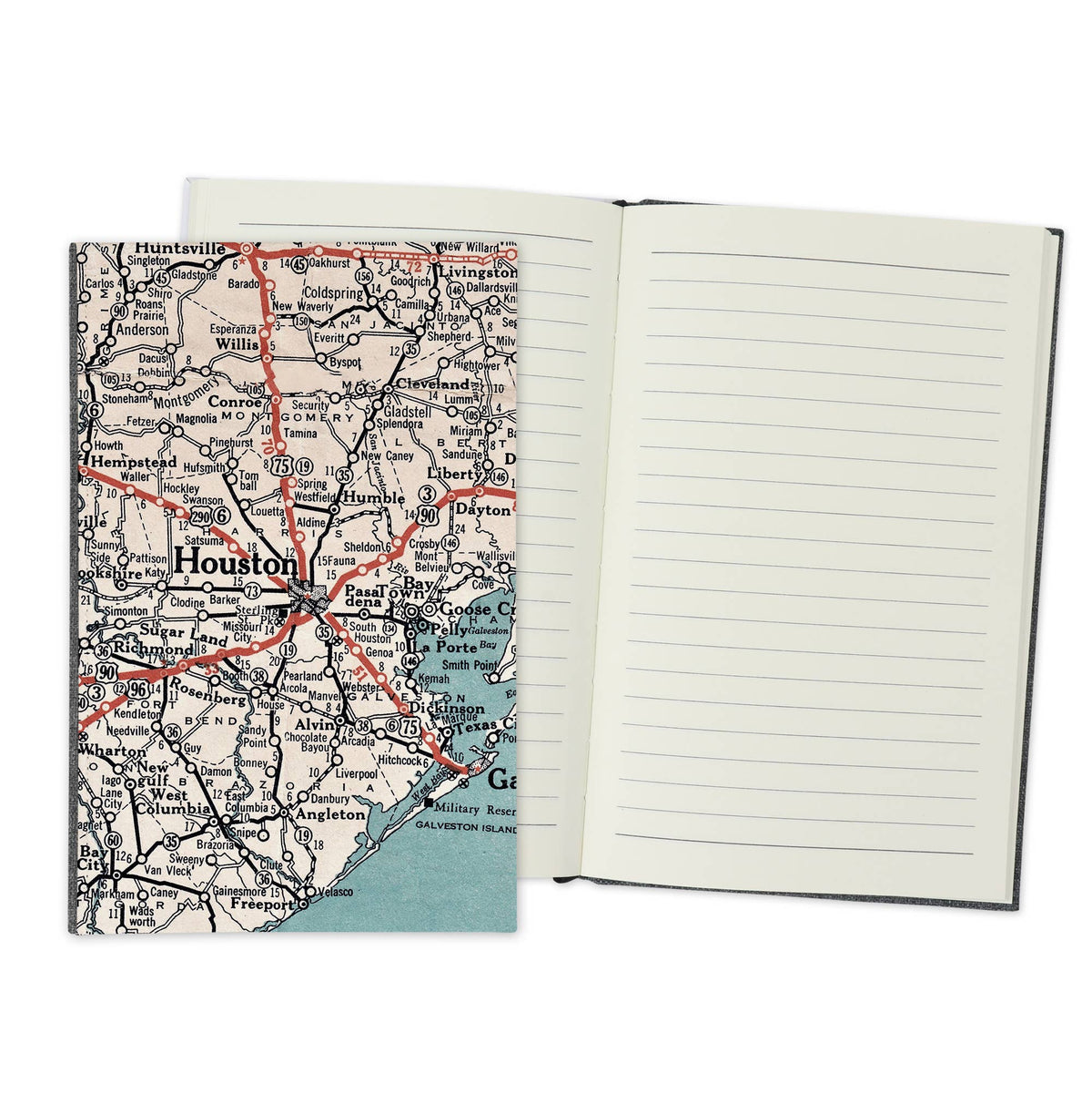 Houston Texas Vintage Map Travel Journal