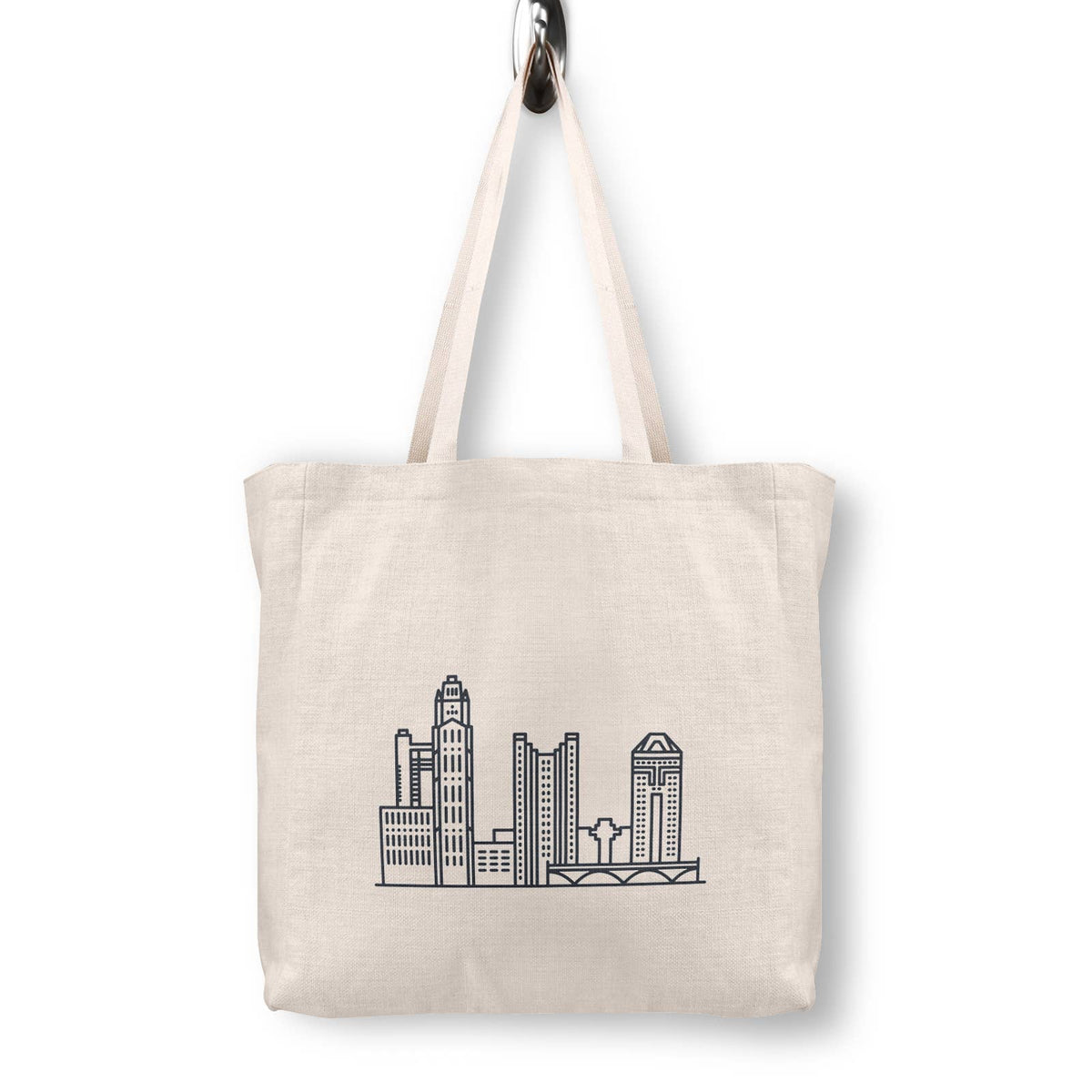 Columbus Ohio Skyline Canvas Tote Bag