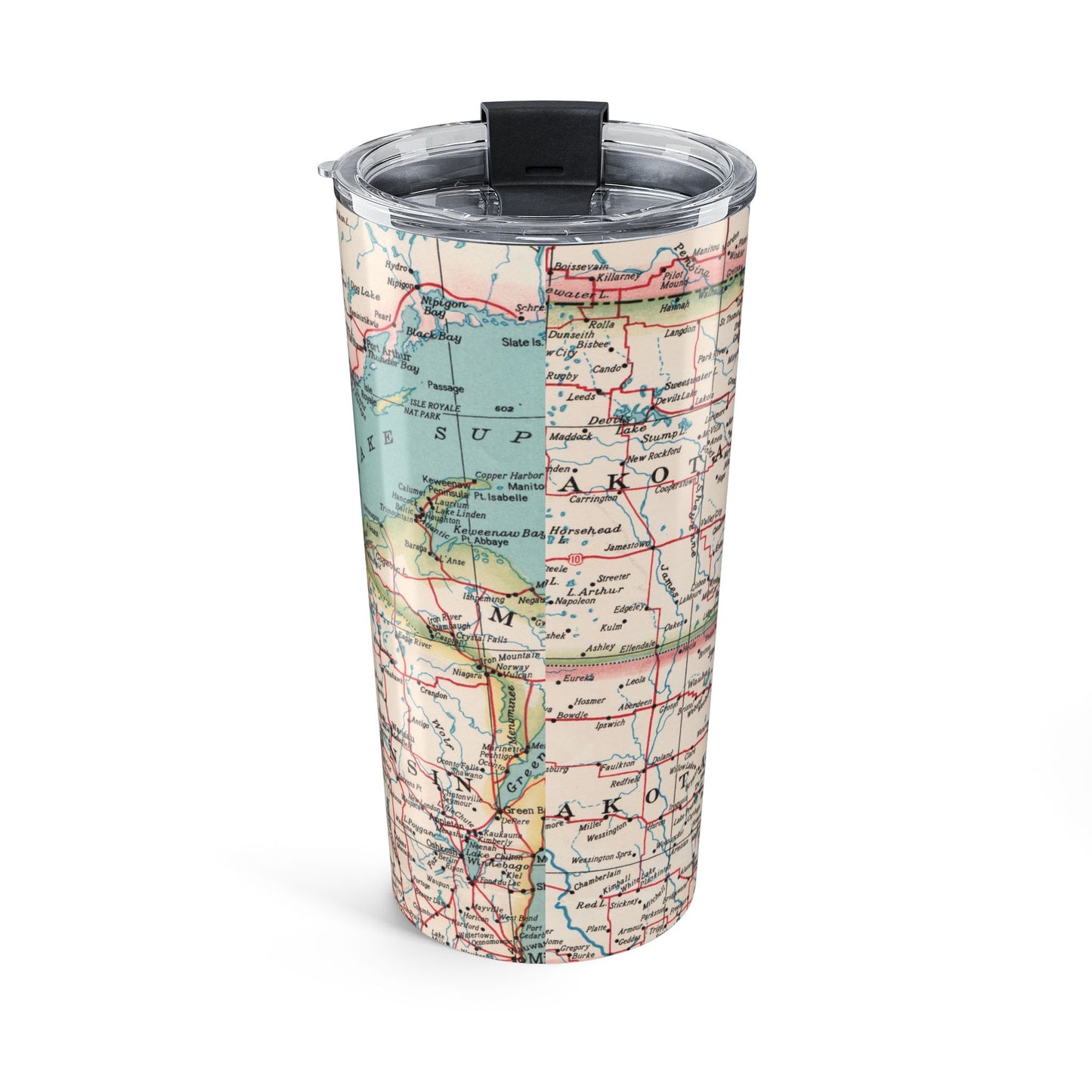 Minnesota Vintage Map 20oz Insulated Tumbler