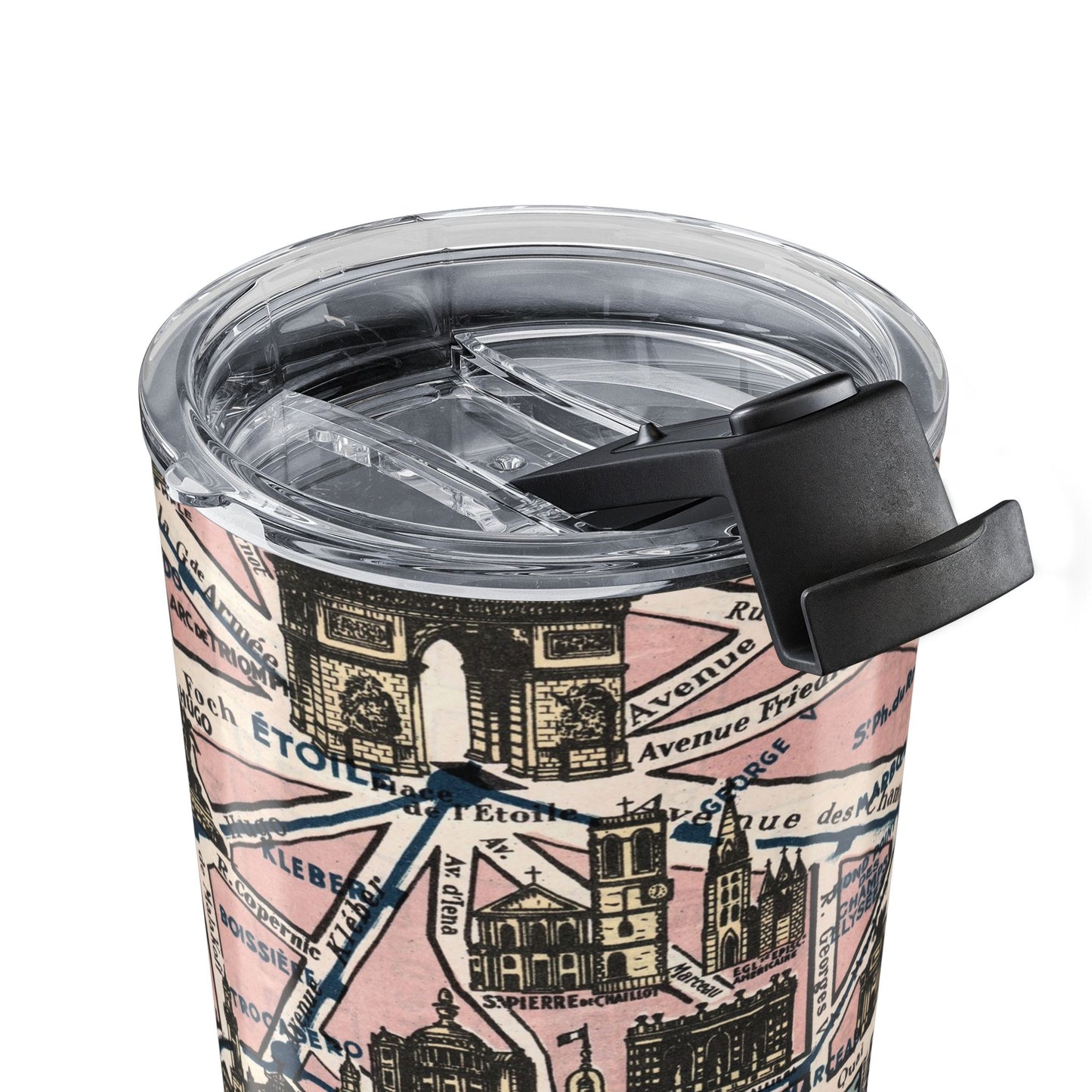 Paris France Vintage Map 20oz Insulated Tumbler