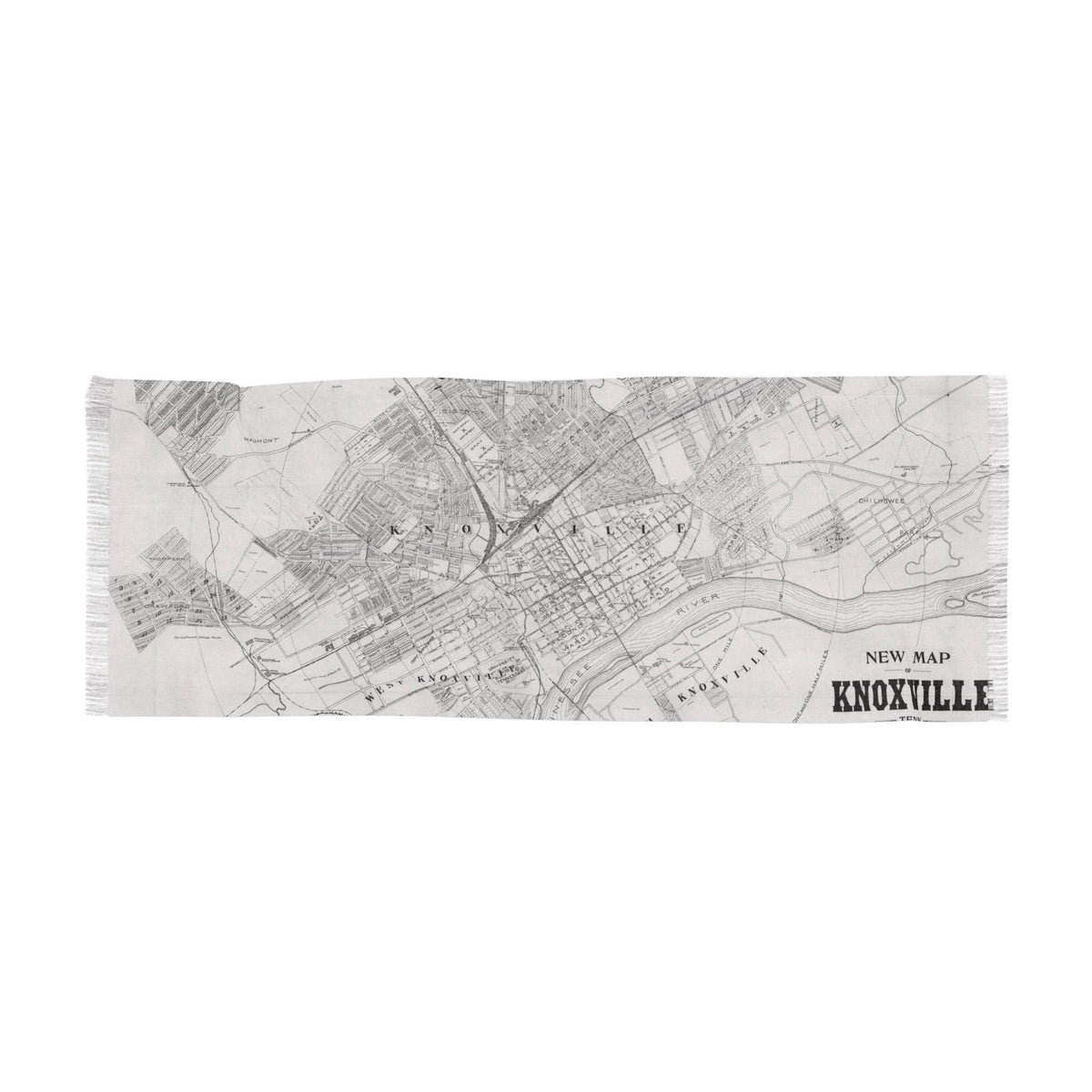 Knoxville Tennessee Map Travel Scarf view 2
