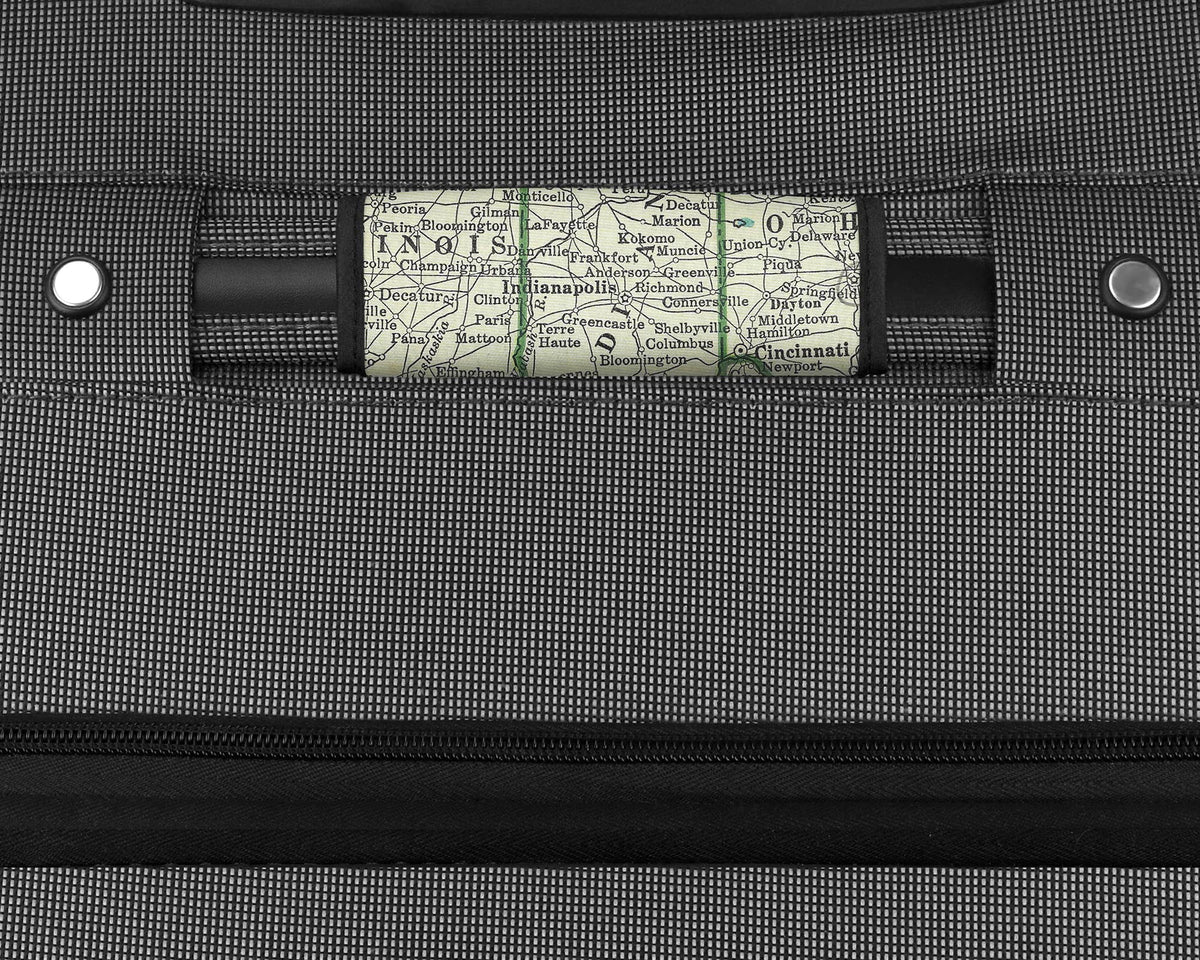 Indiana Map Suitcase Spotter Luggage Handle Wrap view 2