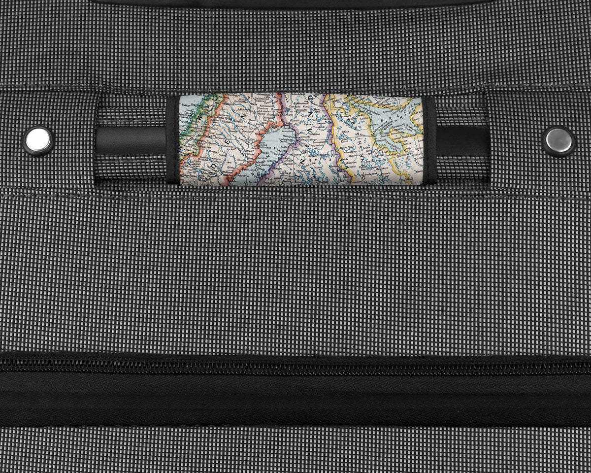 Finland Map Suitcase Spotter Luggage Handle Wrap view 2