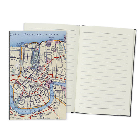 New Orleans Louisiana Vintage Map Travel Journal