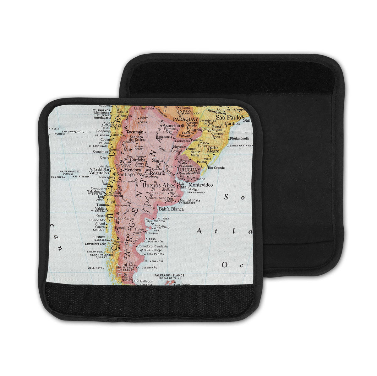 Argentina Map Luggage Tag and Handle Wrap view 2