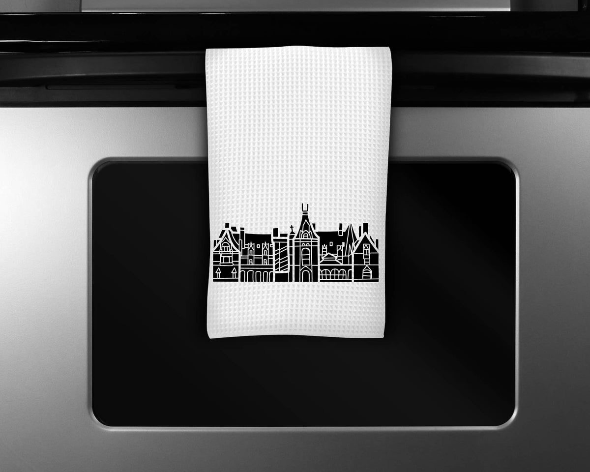 Asheville Biltmore map tea towel